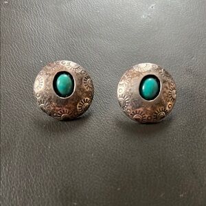 Turquoise and Sterling Silver Earrings